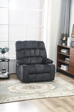 English Elm Recliners Power Lift Chair with Massage Heating Microfiber Seat for Elderly Comfort W547S00021