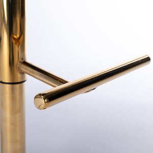 English Elm A&A Modern Swivel Barstools with Adjustable Height and Tufted PU Back for Home, Pub, Kitchen Island Burgundy W114390977