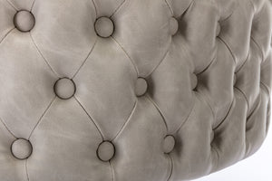 English Elm A&A Modern Swivel Barstools with Tufted PU Back, Adjustable Height Counter Stools for Kitchen Island Beige W114359277