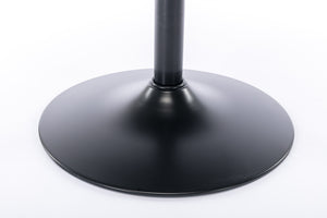 English Elm A&A Modern Swivel Barstools with Tufted PU Back, Adjustable Height Counter Stools for Kitchen Island Dark Gray W114359275