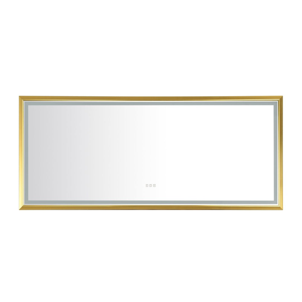 English Elm 84in. Oversized Rectangular Led Backlit Vanity Mirror Anti-fog Dimmable Bathroom Wall Mount W127291634