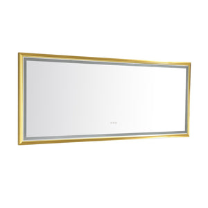 English Elm 84in. Oversized Rectangular Led Backlit Vanity Mirror Anti-fog Dimmable Bathroom Wall Mount W127291634