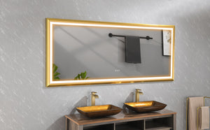 English Elm 84in. Oversized Rectangular Led Backlit Vanity Mirror Anti-fog Dimmable Bathroom Wall Mount W127291634