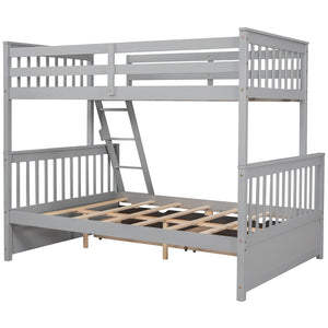 English Elm Twin-over-full Bunk Bed Solid Pine Frame Espresso Finish with Under Drawer Storage LT000065AAE
