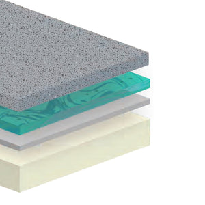 English Elm Diamond Graphene Cooling Memory Foam Firm Mattress with Ventilated Support Core B05165457