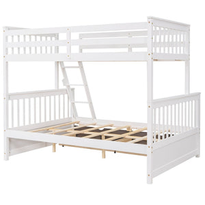 English Elm Twin-over-full Bunk Bed Solid Pine Frame Espresso Finish with Under Drawer Storage LT000065AAK