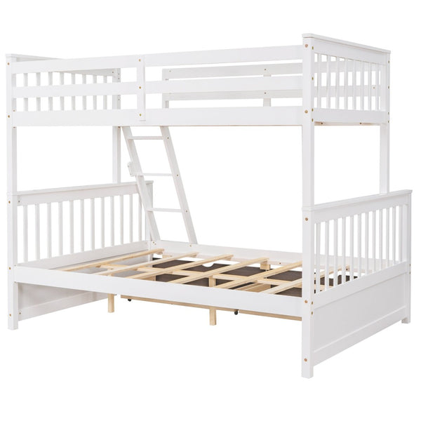English Elm Twin-over-full Bunk Bed Solid Pine Frame Espresso Finish with Under Drawer Storage LT000065AAK