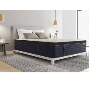 English Elm Diamond Hughes Natural Latex Hybrid Mattress Firm Euro-top Cooling Coil Support B05165447