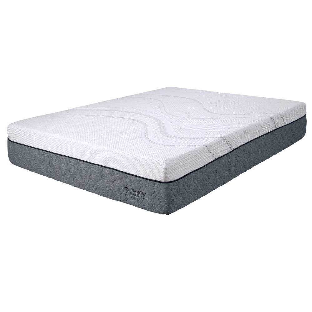 English Elm Diamond Graphene Cooling Memory Foam Firm Mattress with Ventilated Support Core B05165457