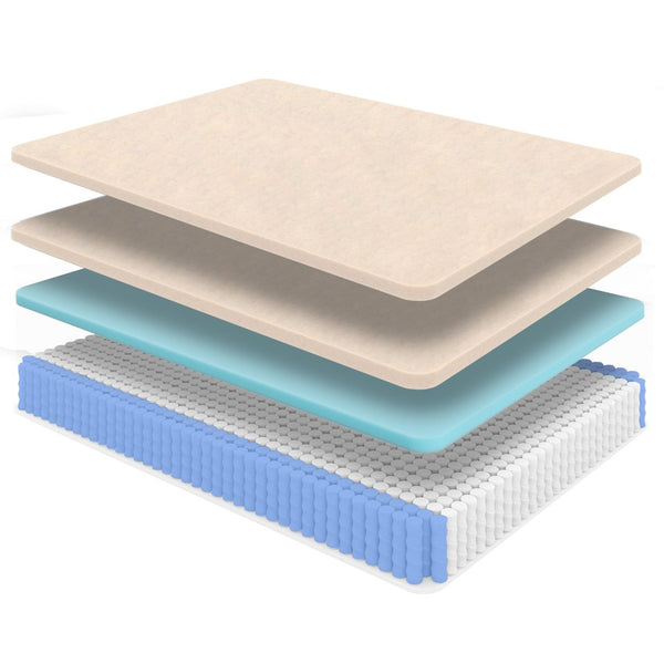 English Elm Diamond Nova Lux Copper Infused Hybrid Mattress Euro Top Cooling Pressure Relief B05165477