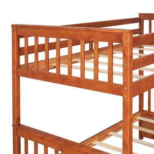 English Elm Twin-over-full Bunk Bed Solid Pine Frame Espresso Finish with Under Drawer Storage LT000065AAD