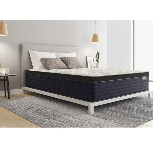 English Elm Diamond Cleo Copper Infused Euro-top Hybrid Mattress Firm Feel Cooling King B05165473