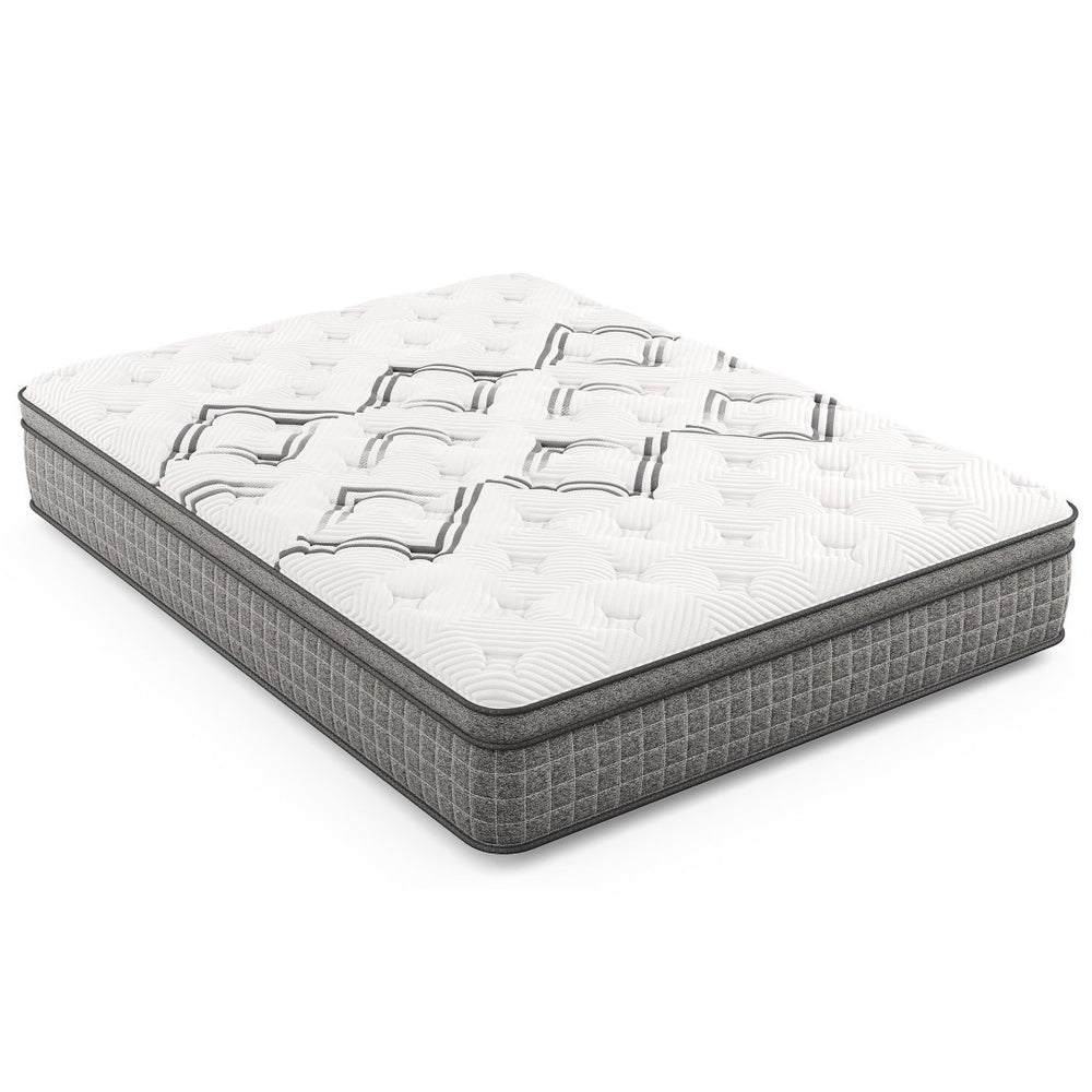 English Elm Diamond Copper Infused Euro Top Hybrid Mattress Coil Support Cool Sleep Medium Feel B05165541