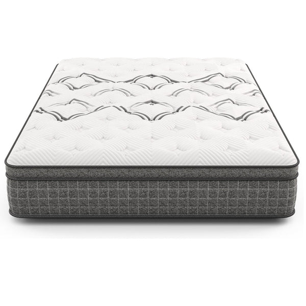 English Elm Diamond Soto Copper Infused Hybrid Mattress with Euro Top Coil Support Full Size B05165543