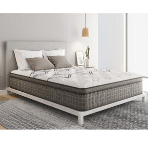 English Elm Diamond Soto Copper Infused Euro Top Hybrid Mattress with Wrapped Coil Support B05165545