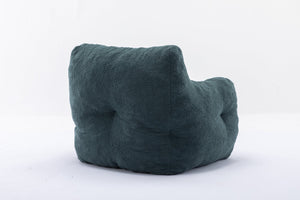 English Elm 010-soft Teddy Plush Bean Bag Chair Tufted Memory Foam Lounge Seat for Living Room Green W52761253