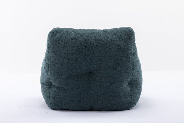 English Elm 010-soft Teddy Plush Bean Bag Chair Tufted Memory Foam Lounge Seat for Living Room Green W52761253