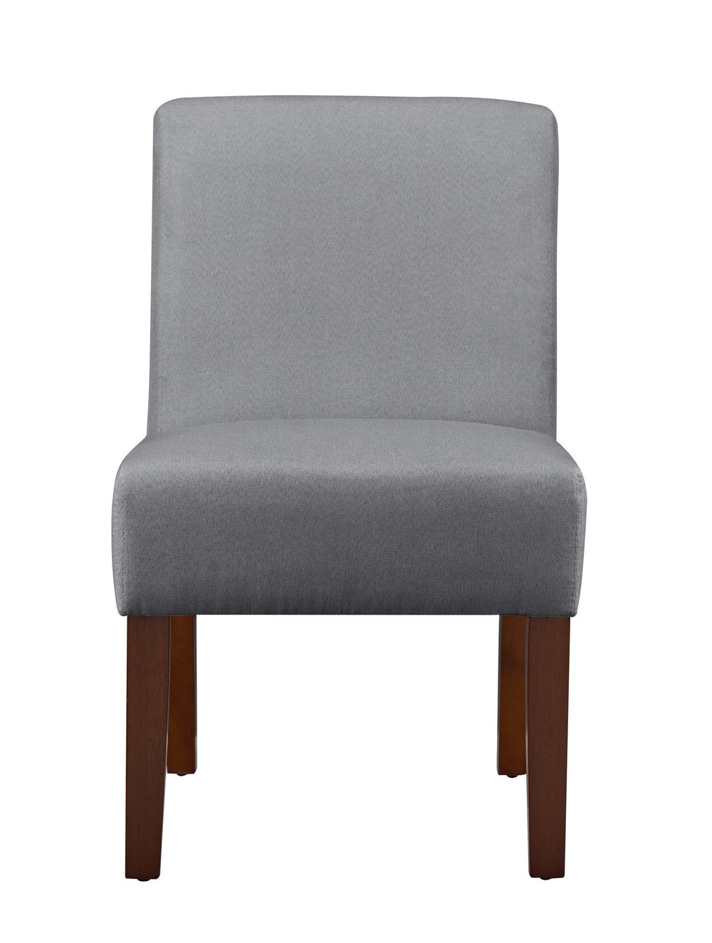 English Elm Fabric Accent Chair Set of 2 with Round Wood Table - Contemporary Armless Side Chairs, Durable Hardwood Frame, Compact Corner Seating for Bedroom Office Living Room W142061922
