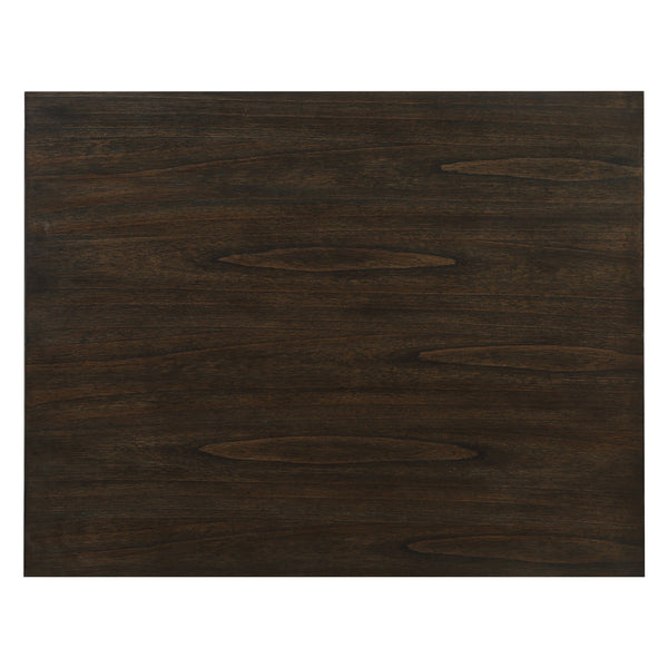 English Elm Transitional Daye 3-Piece Counter Height Dining Set with Built-In Display Shelf and Dual USB Ports Cherry 41.75 L x 39 W x 12.5 H B01166427