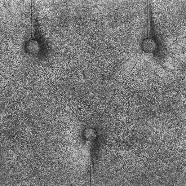 English Elm Full Size Upholstered Daybed With Storage Drawers, Tufted Sofa Bed & Copper Nail Accents In Grey W1413S00003