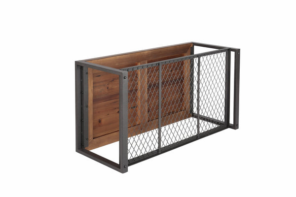 English Elm Console Coffee Table Reclaimed Wood Low Profile Industrial Living Room Centerpiece W142562434
