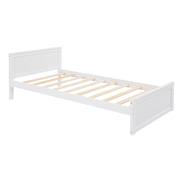 English Elm Twin Loft Bed with Standalone Sleeper Desk Wardrobe and Shelves for Kids Rooms LT000820AAK