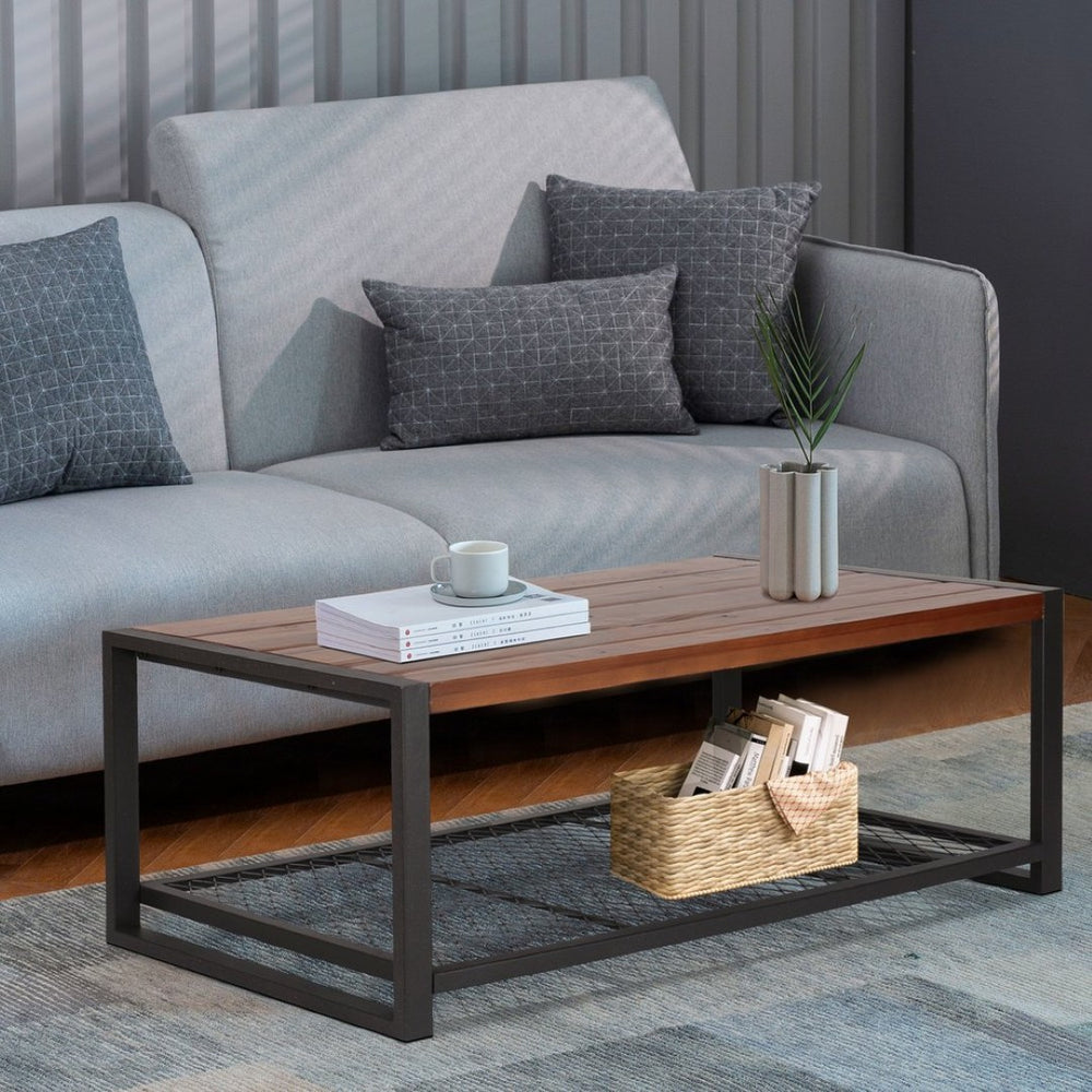 English Elm Console Coffee Table Reclaimed Wood Low Profile Industrial Living Room Centerpiece W142562434