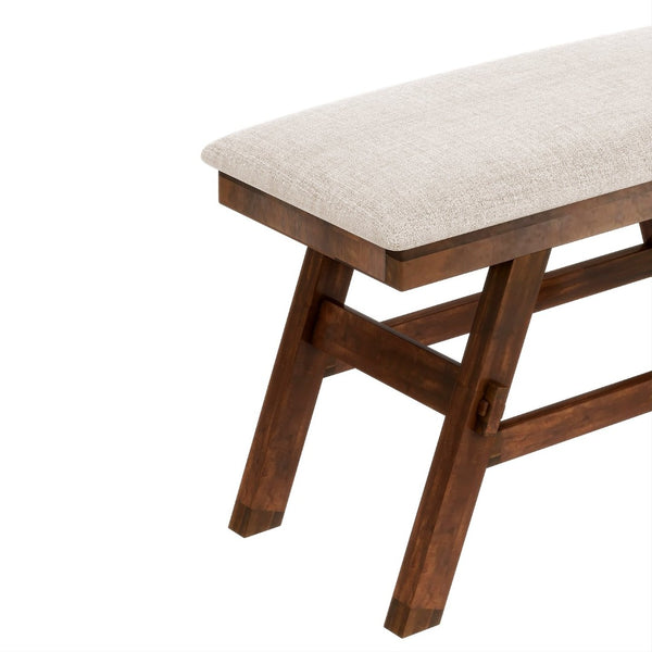 English Elm Topmax 6-Piece Rustic Counter Height Dining Set With Storage Shelf, Bench, And Chairs For Modern Spaces N717S000257D-GIGA