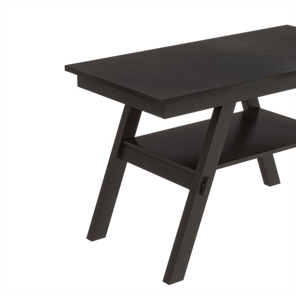 English Elm Topmax Rustic 6-Piece Counter Height Dining Set With Storage Shelf, Bench & 4 Chairs, Espresso Finish N717S000257P-GIGA