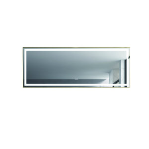 English Elm 96in. Wide Led Backlit Bathroom Vanity Mirror with Anti-fog and Touch Color Control W1272100775