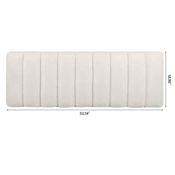 English Elm Metal Base Quilted Foam Cushion Upholstered Bench for Bedroom or Entryway Seating W68049948