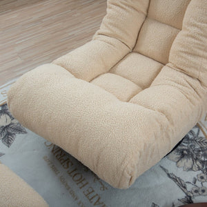 English Elm Single Japanese Tatami Floor Chair Adjustable Reclining Seat for Balcony Meditation Lounge W24459163