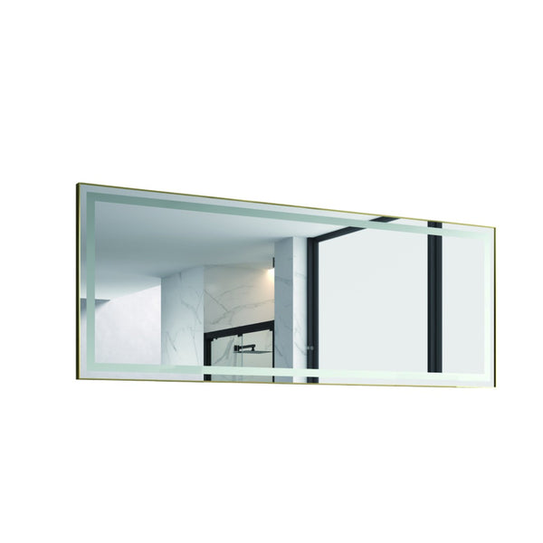 English Elm 96in. Wide Led Backlit Bathroom Vanity Mirror with Anti-fog and Touch Color Control W1272100775