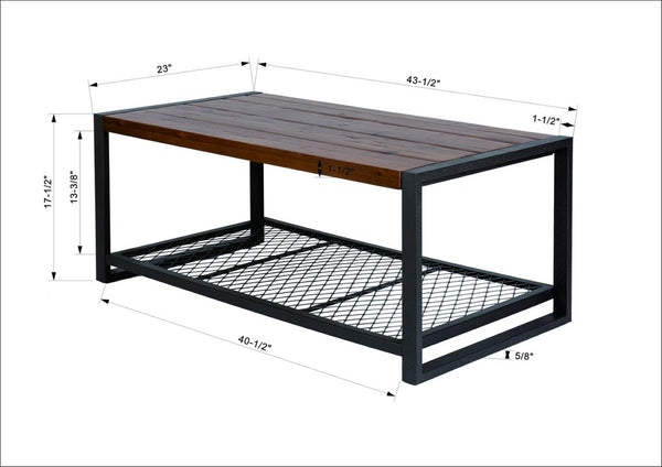 English Elm Console Coffee Table Reclaimed Wood Low Profile Industrial Living Room Centerpiece W142562434
