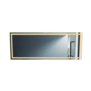 English Elm 96in. Wide Led Backlit Bathroom Vanity Mirror with Anti-fog and Touch Color Control W1272100775