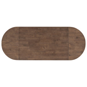 English Elm TOPMAX 3-Piece Wood Counter Height Drop Leaf Dining Set with Upholstered Chairs and Space-Saving Design Brown SP000259AAD