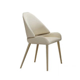 Modern Faux Leather Dining Chair: High Elasticity Sponge, Wear-Resistant, Stain-Resistant - 19.00 x 18.00 x 33.75