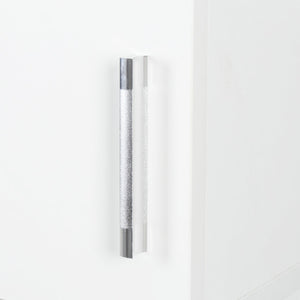 English Elm Freestanding Cabinet with 3 Fixed Shelves and Dual Doors – Tall Kitchen Pantry Storage, Durable Melamine Finish White W33165045