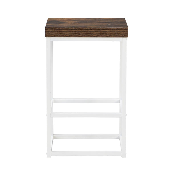 English Elm Topmax Farmhouse Kitchen Island with Drop Leaf Storage Drawers and Two Stools Included SH000234AAK