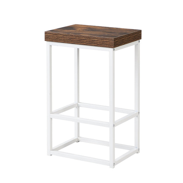 English Elm Topmax Farmhouse Kitchen Island with Drop Leaf Storage Drawers and Two Stools Included SH000234AAK