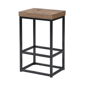 English Elm Topmax Farmhouse Kitchen Island with Drop Leaf Four Drawers Cabinet and Two Stools SH000234AAC