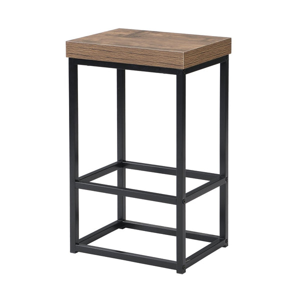 English Elm Topmax Farmhouse Kitchen Island with Drop Leaf Four Drawers Cabinet and Two Stools SH000234AAC