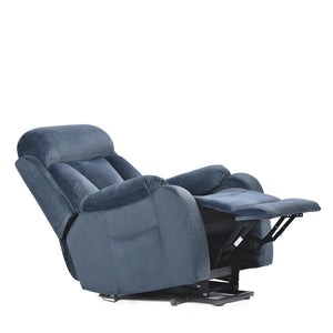 English Elm Power Lift Chair Recliner For Elderly – Electric Sofa With Remote, Soft Navy Fabric, Ultimate Comfort W1028S00037-GIGA