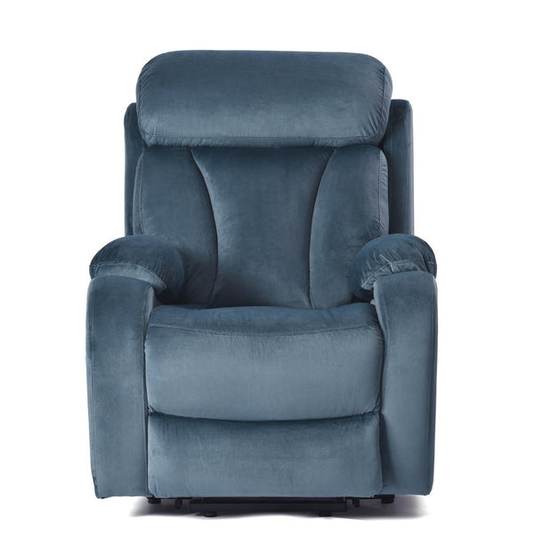English Elm Power Lift Chair Recliner For Elderly – Electric Sofa With Remote, Soft Navy Fabric, Ultimate Comfort W1028S00037-GIGA
