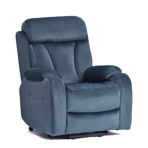 English Elm Power Lift Chair Recliner For Elderly – Electric Sofa With Remote, Soft Navy Fabric, Ultimate Comfort W1028S00037-GIGA