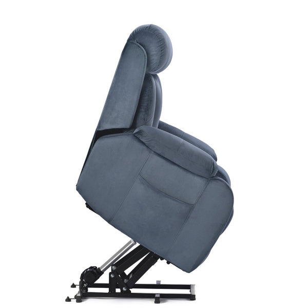 English Elm Power Lift Chair Recliner For Elderly – Electric Sofa With Remote, Soft Navy Fabric, Ultimate Comfort W1028S00037-GIGA