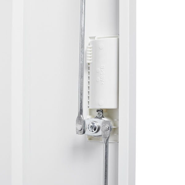 English Elm White Powder-coated Metal Locker Cabinet with Locking Doors and Adjustable Shelving W124757865