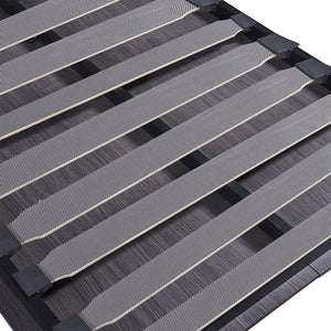 English Elm Twin Murphy Bed with Wardrobe & Drawers, Gray Folding Space-Saving Cabinet Bed, Durable MDF/Metal Storage GX002002AAE