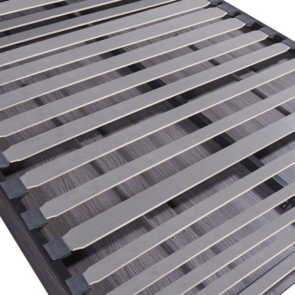 English Elm Full Murphy Bed with Wardrobe and Drawers, Gray Space-Saving Foldable Storage Bed for Guests, Multi-Functional Cabinet Wall Unit GX002001AAE