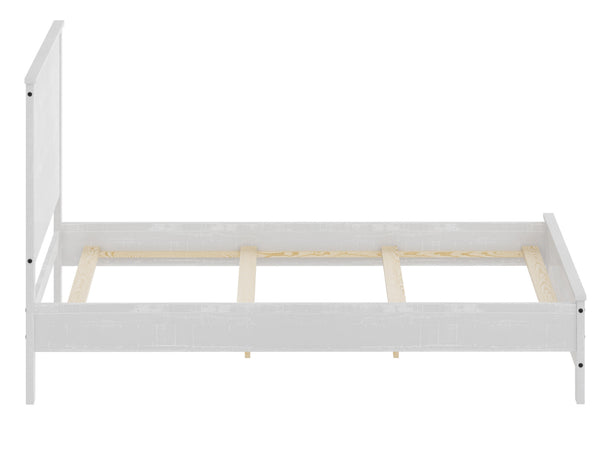 English Elm Albany Solid Wood Queen Bed Frame with Headboard — Durable Modern Rustic Design, Eco-Friendly Solid Wood Queen Frame (No Box Spring) B03768109